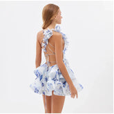 Blossom Floral V Neck Mini Dress